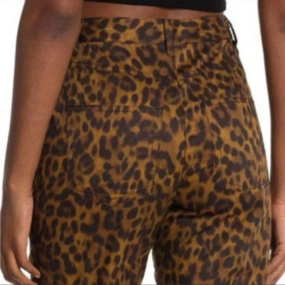 Rebecca Minkoff leopard high waisted cotton Sandra pant - Picture 3 of 12